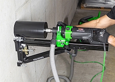 Использование дрелей для сухого алмазного сверления с микроударом Eibenstock ESD 162