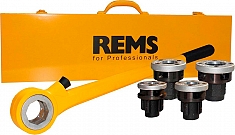 Комплектация клуппов ручных резьбонарезных Rems Eva Set R 1/2"-3/4"-1"-1 1/4"