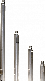 Круглые алюминиевые удлинители для алмазной коронки Kern 1/2 G, 100-200-300-400-500 мм