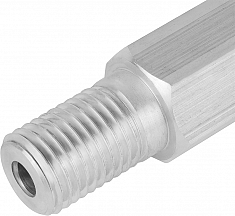 Наружная резьба удлинителя алюминиевого для алмазных коронок Diam 1 1/4, 500 мм